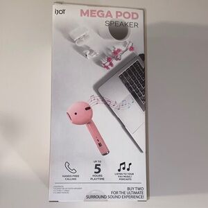 Mega Pod Pink Wireless BlueTooth Fun Speaker